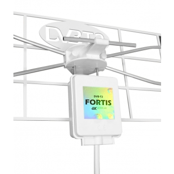 PASYWNA ANTENA ZEWNĘTRZNA DVB-T2 4K FORTIS BIAŁA SOLIDNA